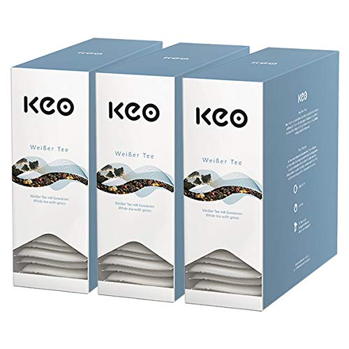 Keo Teachamp Kuvert Wei?er Tee / 3er Pack von Keo