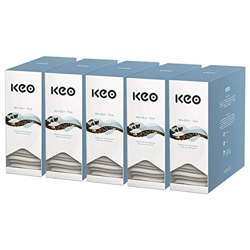 Keo Teachamp Kuvert Wei?er Tee / 5er Pack von Keo