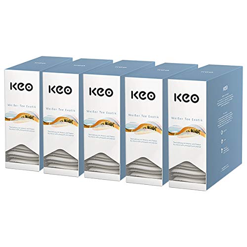 Keo Teachamp Kuvert Wei?er Tee Exotik / 5er Pack von Keo