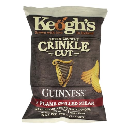 Keoghs Crinkle Cut Guinness geflammte Steakknusse, 50 g von Keogh's