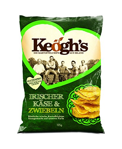 Keogh's Dubliner Irish Cheese und Onion Chips, 12er Pack (12 x 125 g) von Keoghs Dubliner Irish Cheese & Onion Crisps