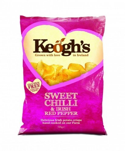 Keogh's Sweet Chili & Irish Red Pepper Crisps 125 g, 6 Stück von Keoghs Dubliner Irish Cheese & Onion Crisps