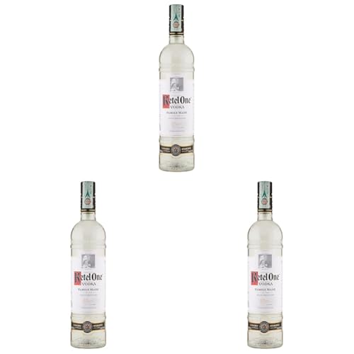 Ketel One Vodka | Ultra-Premium Wodka | mit erfrischenden Zitrusnoten | handgefertigt aus dem Hause Nolet in Holland | 40% vol | 700ml Einzelflasche | (Packung mit 3) von Ketel One