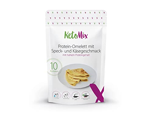 KetoMix Protein-Omelett mit Speck- und Käsegeschmack | 10 Portionen, 250 g von KetoMix