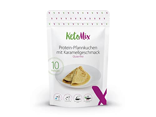 KetoMix Protein-Pfannkuchen mit Karamellgeschmack | 10 Portionen, 250 g von KetoMix