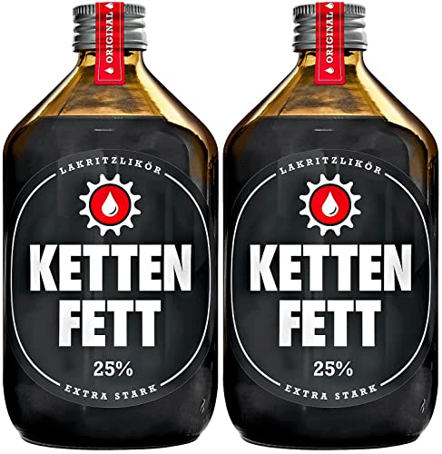 Kettenfett Lakritz Likör 2 Flaschen a 0,5l von Kettenfett