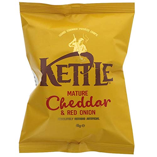 KETTLE® Chips Mature Cheddar & Red Onion 40g (Packung 18) von Kettle Chips