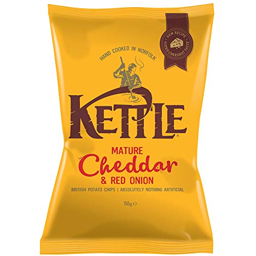 Kettle Chips Mature Cheddar and Red Onion 150g x 12 von Kettle Chips