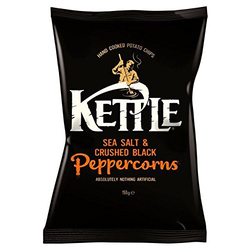 Kettle Chips Sea Salt With Crushed Black Peppercorns 150g von Kettle Chips