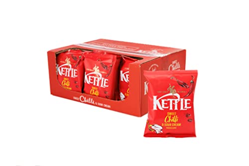 Kettle Sweet Chilli & Sour Cream Crisps - Pack Size = 18x40g von Kettle