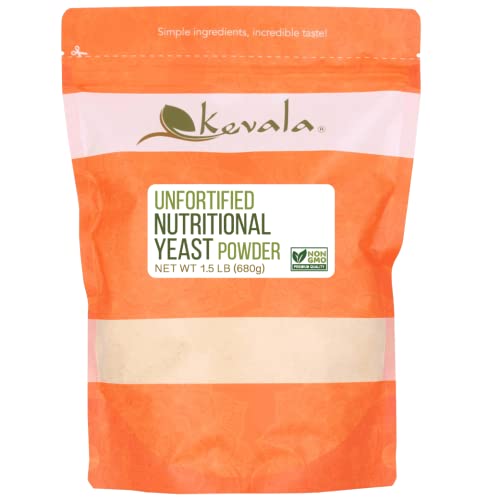 Kevala Unangereichertes Nährhefepulver – nicht angereichert – 0,7 kg – vegan, koscher Gewürz von Kevala