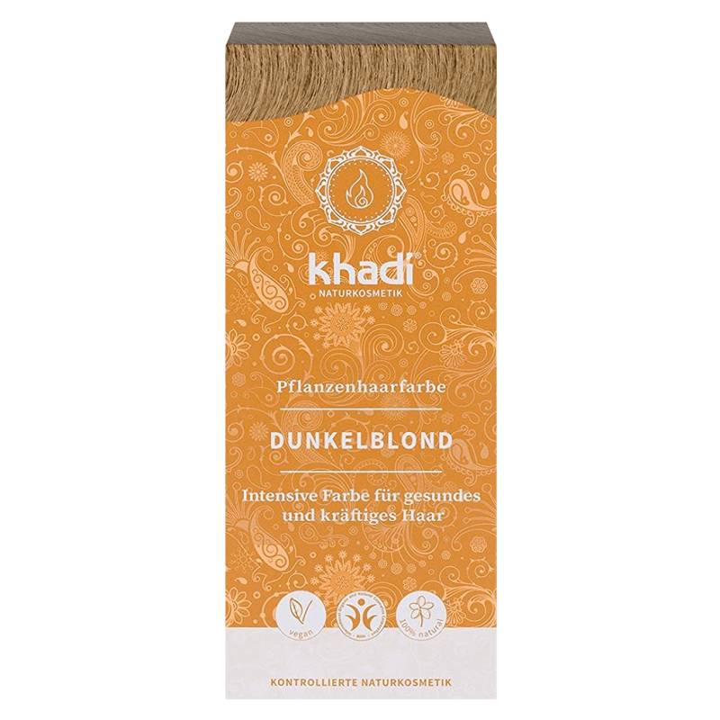Pflanzenhaarfarbe Dunkelblond von Khadi