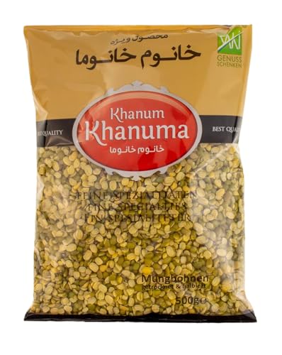 Khanum Khanuma - halbierte Mungbohnen 500 Gramm von Khanum Khanuma