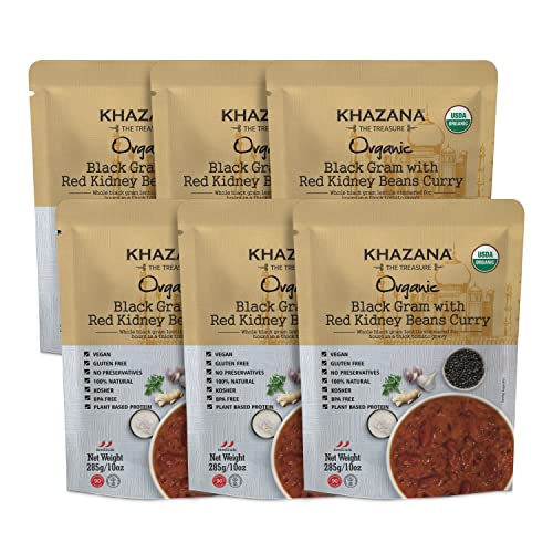 Khazana indian entrée Gourmet - (voll gekocht und ready-to-eat Mahlzeiten/Snacks/Abendessen für einen leckeren Bissen der indischen Küche Essen) (Black Gram w/Red Kidney Bean Curry) von Khazana