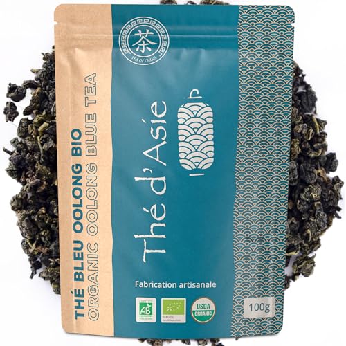 Khla - Oolong Tee Bio 100 g - Blauer Tee - Natürliches Loser Tee - Biologischer Asiatischer Tee - Lose und Geschnitten - Kräutertee & Aufguss - Aus China von Khla