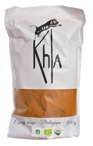 Khla - Rotes Currypulver 500g - Curry-Mischung Scharfe Schärfe - Zutaten für Küche und Backen - Indisches Thai-Curry - Chili, Kurkuma, Pfeffer - Asiatische Gewürze von Khla