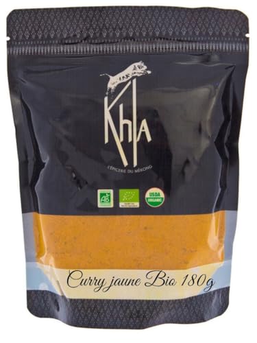 Khla - Gelbes Bio Currypulver - Beutel 180g - Mild Curry Mischung Nicht scharf von Khla