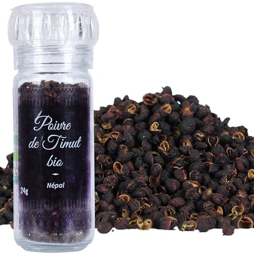 KHLA - Timut Pfeffer – Bio – Premium – Körner – 24 g – Mühle von Khla