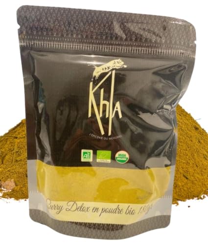 Khla - Bio Detox Green Curry Pulver - Beutel 250g - Mild Curry Mischung von Khla