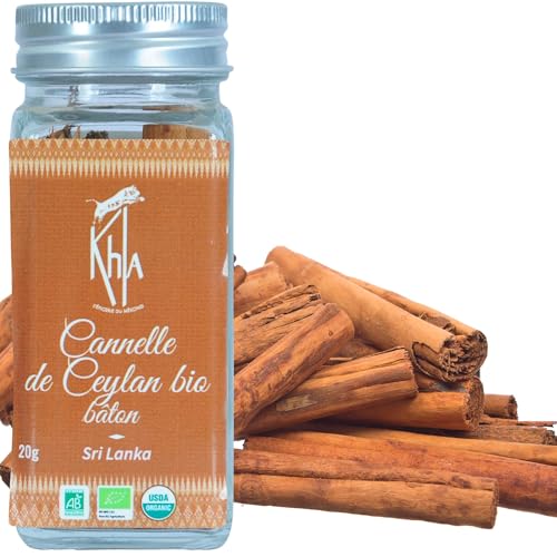 Khla - Cannelle de Ceylan Bio en Bâtons 20 g - Cannelle du Sri Lanka - Ingrédient Cuisine & Pâtisserie - Épice d’Asie - Noël - Bâtons, Bâtonnets von Khla