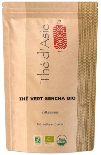 Khla - Grüner Tee Bio 250g - Loser Sencha Grüntee Blätter - Ohne Pestizide - Frisch & Aromatisch - Herkunft China - Green Tea - Kalt oder Heiß Khla - Grüner Tee Bio 250g - Loser Sencha Grüntee Blätter - Ohne Pestizide - Frisch & Aromatisch - Herkunft China - Green Tea - Kalt oder Heiß von Khla