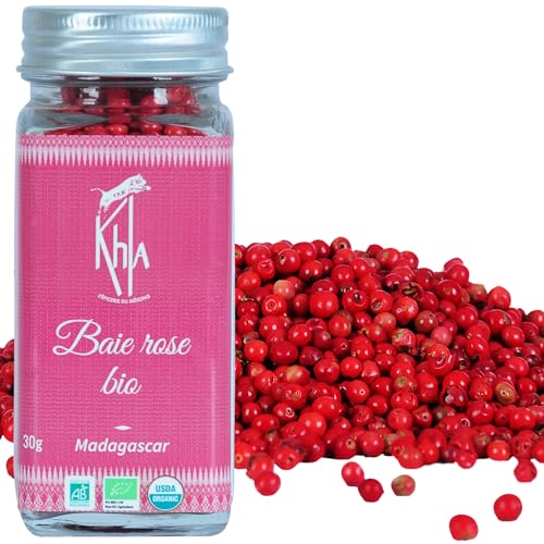 Khla – Rosa Bio-Beeren 30 g – Beeren – Premium-Grand-Cru-Qualität – begrenzte Produktion – Gewürze direkt vom Produzenten – Herkunft Madagaskar von Khla