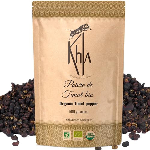 Khla - Timut Pfeffer 500 g - Bio Zertifiziert - Ganz Pfefferkörner - Timurbeeren - Timur Pfeffer - Premium Qualität - Direkt vom Erzeuger – Himalaya Sichuan Szechuan Pfeffer - Aus Nepal Khla - Timut Pfeffer 500 g - Bio Zertifiziert - Ganz Pfefferkörner - Timurbeeren - Timur Pfeffer - Premium Qualität - Direkt vom Erzeuger – Himalaya Sichuan Szechuan Pfeffer - Aus Nepal von Khla