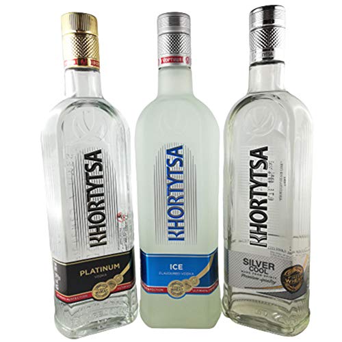 Vodka Khortytsa 3er Set ukrainischer Wodka Hortica Khor Vodka Khortytsa 3er Set ukrainischer Wodka Hortica Khor von Khortysa