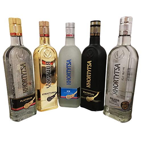 Vodka Khortytsa 5er Sparset ukrainischer Wodka Hortica Khor von Khortysa