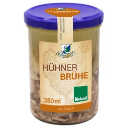 Hühnerbrühe mit Fleischeinlage von Kiebitzhof