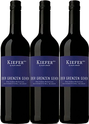 Über Grenzen gehen - Kiefer - rot - trocken - 12,4%vol. - 3er Paket von Kiefer