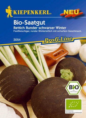 BIO-Rettich Runder Schwarzer Winter BIO-Rettich Runder Schwarzer Winter von Kiepenkerl