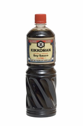[ 6x 1000ml ] Sojasauce KIKKOMAN Soja Sauce Soy Sauce + ein kleiner Glücksanhänger gratis von Kikkoman