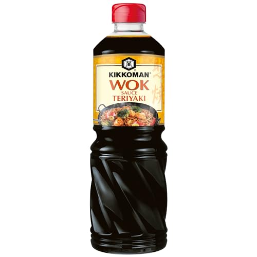 Kikkoman - Wok Sauce Teriyaki - Zum Kochen, Dippen oder Glasieren - Ohne Farbstoffe & Geschmacksverstärker - Vegan & Laktosefrei - 1er Pack (1 x 975ml) von Kikkoman