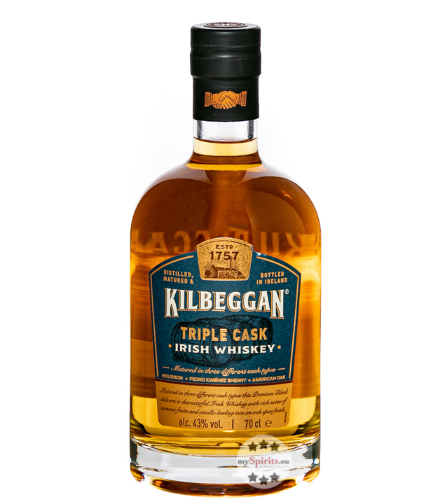 Kilbeggan Triple Cask Irish Whiskey (43 % vol., 0,7 Liter) von Kilbeggan Distilling Co.