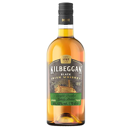 Kilbeggan Black | Traditional Irish Whiskey |mit leichtem Torf-Anteil | 40% Vol | 700ml Einzelflasche von Kilbeggan