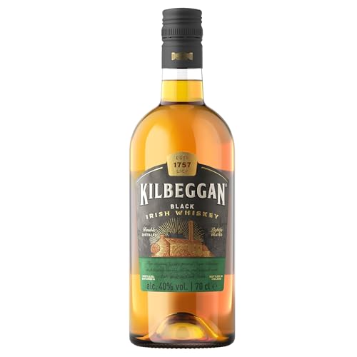 Kilbeggan Black | Traditional Irish Whiskey |mit leichtem Torf-Anteil | 40% Vol | 700ml Einzelflasche von Kilbeggan