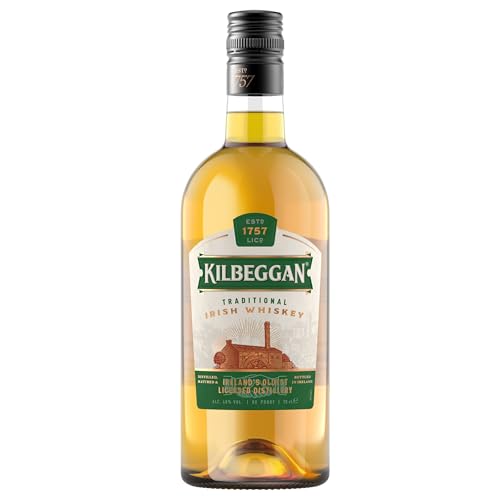 Kilbeggan Blended Whisky, Traditional Irish Whiskey | mit einem Hauch von Sherry | 40% Vol | 700ml Einzelflasche von Kilbeggan