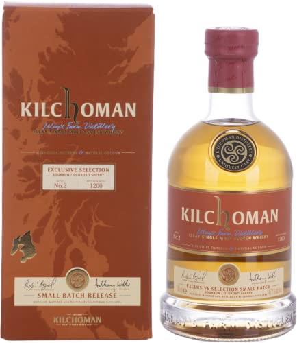 Kilchoman Islay Single Malt Whisky Bourbon/Oloroso Sherry SMALL BATCH 2 47,1% Vol. 0,7l in Geschenkbox von Kilchoman