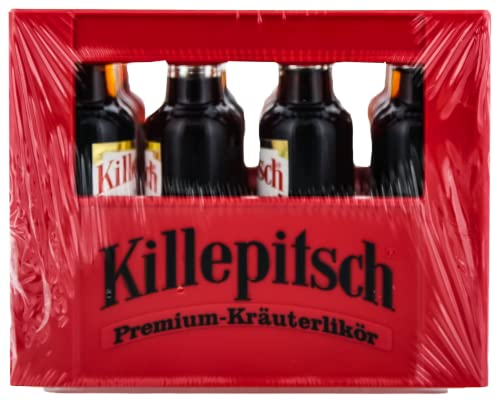 Killepitsch I Premium Kräuterlikör I 12 x 0,02 Liter Miniaturen I 42% Volume I Likör Spezialität aus Düsseldorf von Killepitsch