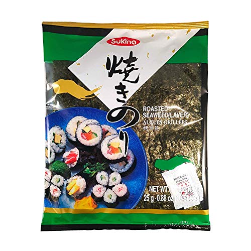 Wang SUKINA - Gerösteter Seetang für Sushi, (1 X 25 GR) Wang SUKINA - Gerösteter Seetang für Sushi, (1 X 25 GR) von Wang