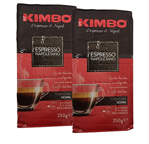 2x KIMBO Kaffee Espresso Napoletano 250g Packung gemahlen ground coffee caffè von Kimbo