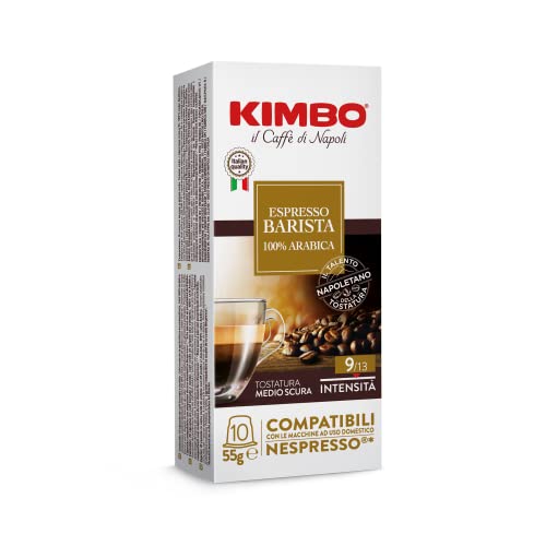 Kimbo Armonia 100% Arabica Kaffeekapseln, kompatibel mit Nespresso, 10 Packungen mit 10 Kapseln (insgesamt 100 Kapseln) von Kimbo