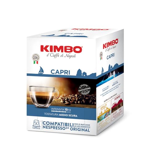 Kimbo Capri 50 Kapseln, Kompatibel mit Nespresso Original, mittlere Röstung, Kaffekapseln von Kimbo