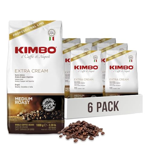 Kimbo Espresso Bar Extra Cream 6 x 1kg Kaffee ganze Bohne von Kimbo S.p.A.