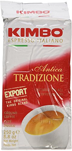 Kimbo Espresso exportiert gemahlenen Kaffee 2 Beutel 8,8oz / 250g jeder von Kimbo