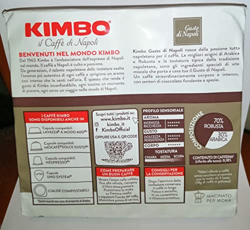 Kimbo Gusto di Napoli Gemahlener Kaffee, 12 x 250 g, 12 Stück von Kimbo