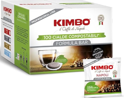 Kimbo ESE Napoli kompostierbare Kaffeepads – 100 Kaffeepads von Kimbo