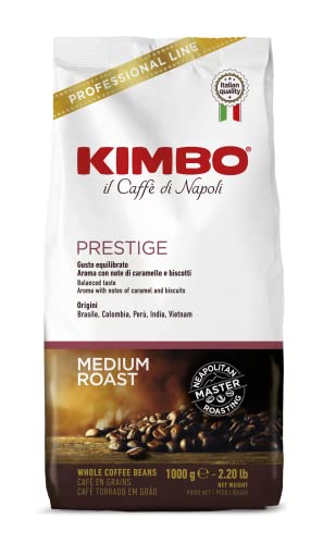 Kimbo Prestige Kaffeebohnen unterschiedlicher Herkunft 1 kg (Verpackung kann variieren) von Kimbo