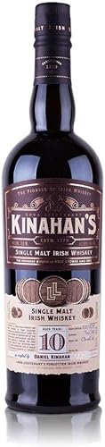 Kinahan's 10 Jahre Irish Single Malt Whiskey | The Pioneer of Irish Whiskey | Gereift in Bourbonfässern | Einer der außergewöhnlichsten Single Malt Whiskeys auf dem Markt | 46% Vol. | 1x 0,7l Kinahan's 10 Jahre Irish Single Malt Whiskey | The Pioneer of Irish Whiskey | Gereift in Bourbonfässern | Einer der außergewöhnlichsten Single Malt Whiskeys auf dem Markt | 46% Vol. | 1x 0,7l von Kinahan's